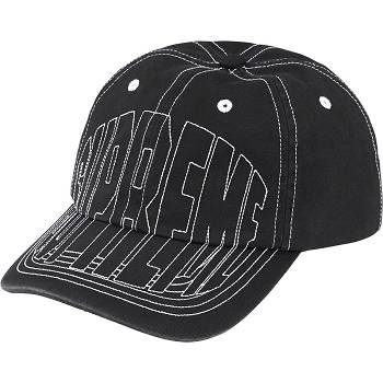 Czapki Supreme Visor Stitch 6-Panel Czarne | PL124IS