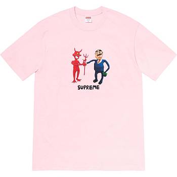 Koszulki Supreme Business Tee Różowe | PL216CE