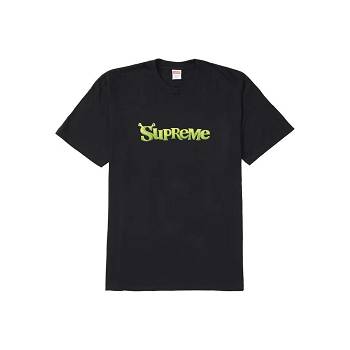 Koszulki Supreme Shrek Czarne | PL196WY