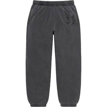 Spodnie Supreme Overdyed S Logo Sweatpant Czarne | PL403QZ