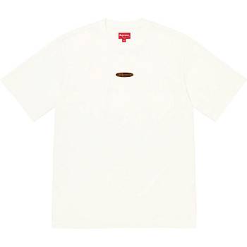 Swetry Supreme Oval Logo S/S Top Białe | PL339GL